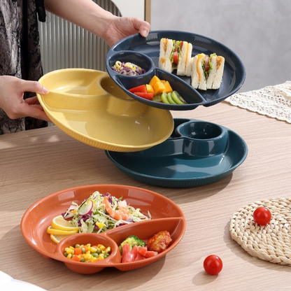 Kids Meal Tray With Spoon & Fork