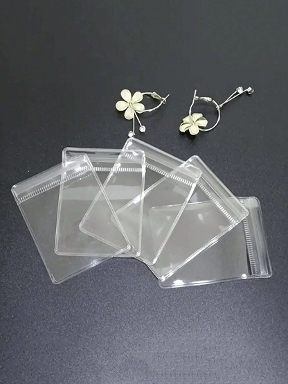 5 PCS PVC Self Sealing Jewelry Transparent Storage Pouches