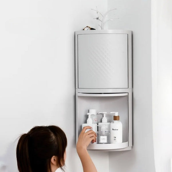 360 Degree Rotating Bathroom Shelf