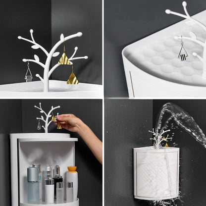 360 Degree Rotating Bathroom Shelf