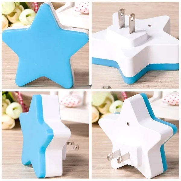 LED Stars Shape Socket Night Light