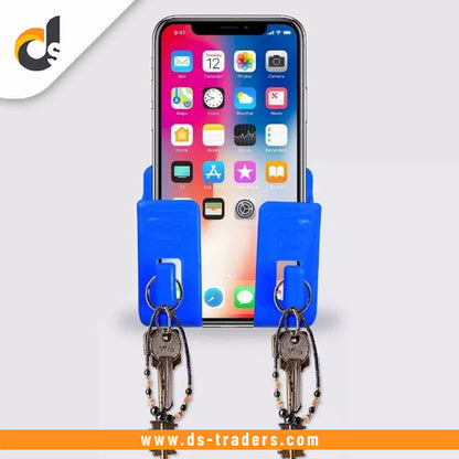 Multifunction Punch Free Wall Mounted Mobile Holder
