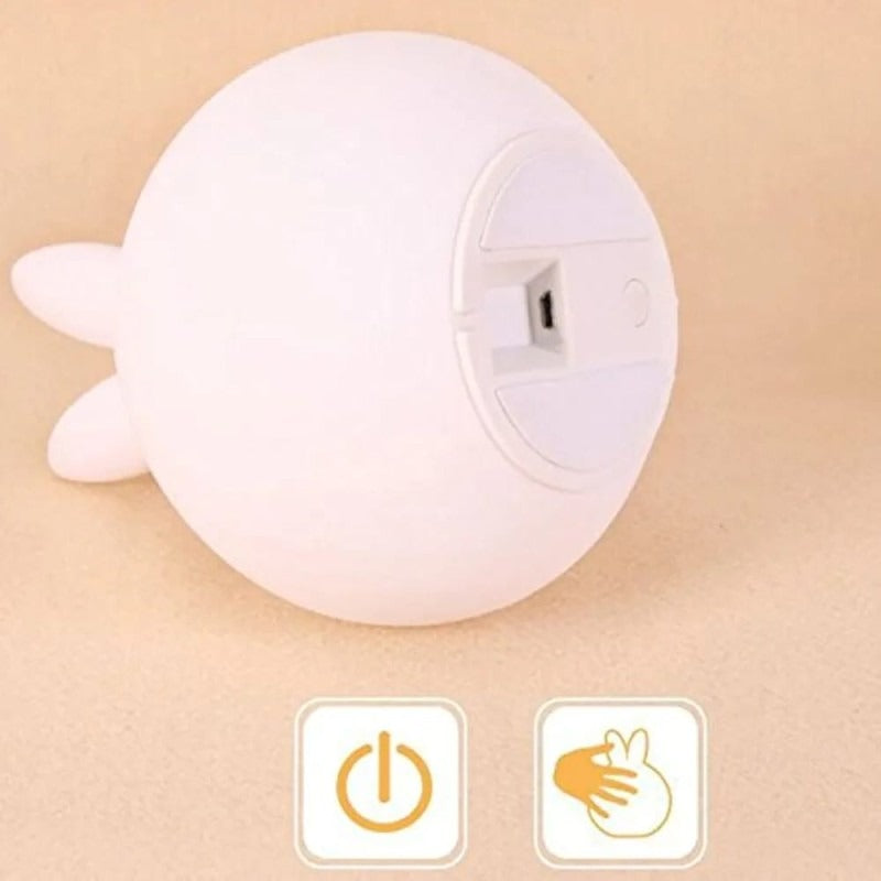Silicone Rabbit LED Night Light