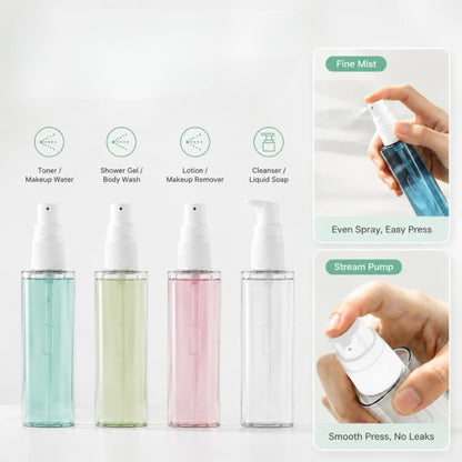 4-In-1 Refillable Travel Bottle Set