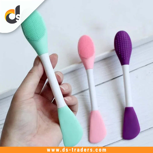 1PC Double Head Silicone Facial Mask Brush