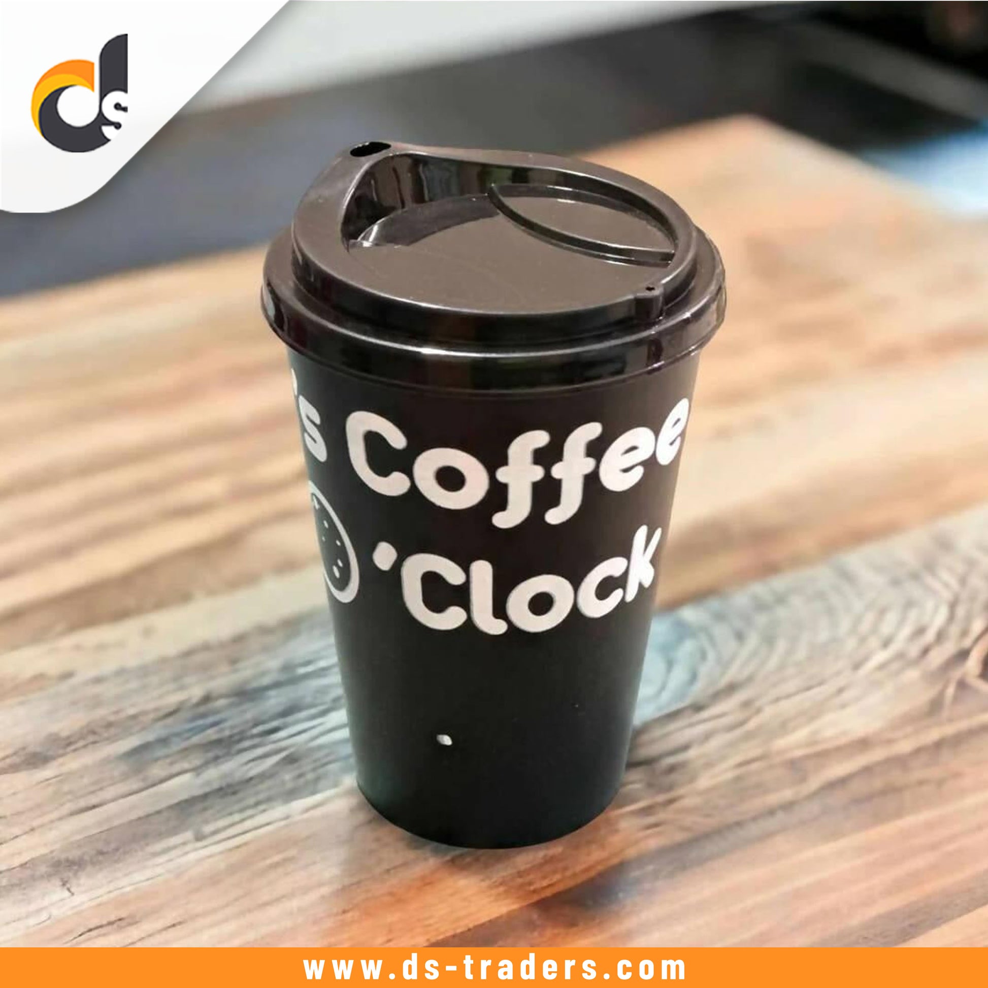 1PC Printed Plastic Coffee Cup 500ML