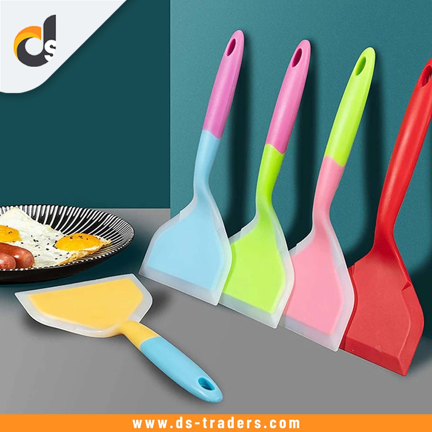 1Pc Food Grade Silicone Cooking Spatula