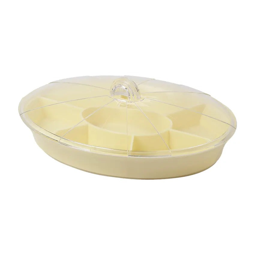 ROUND SHAPE 5 COMPARTMENT DRY FRUIT TRAY