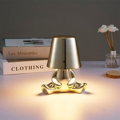 USB Rechargeable Metalic Golden Lamp