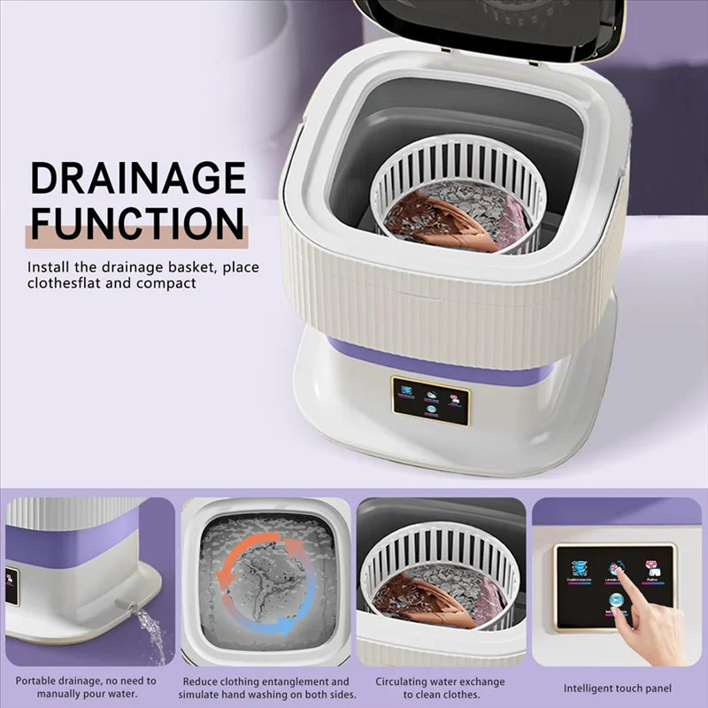 11ltr Portable Mini Folding Washing Machine