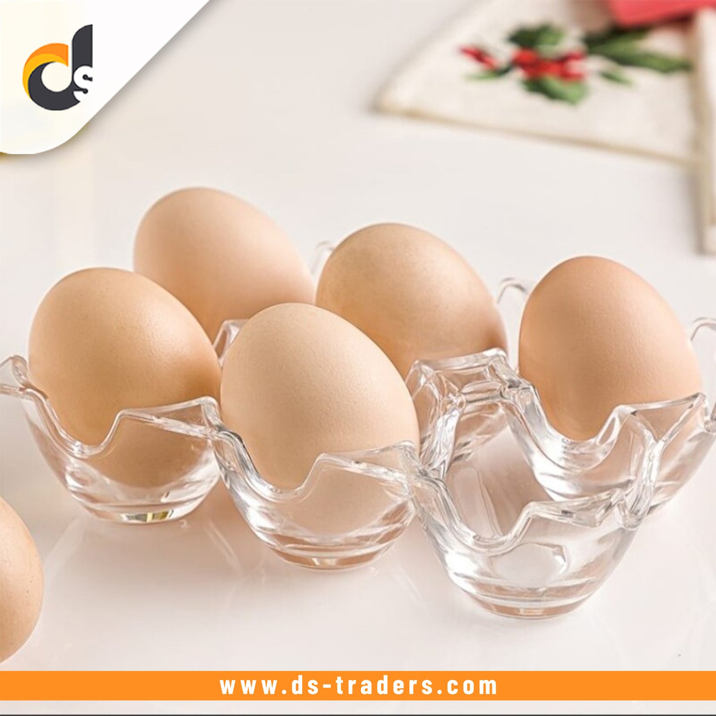 6 Egg Acrylic Tray (Pack of 2)