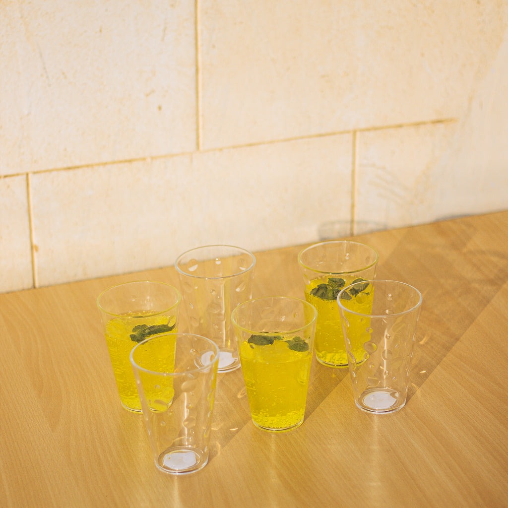 PACK OF 6 - ATTRACTIVE ACRYLIC GLASS