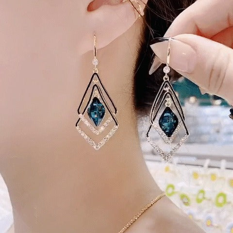 Double Layer Drop Earrings