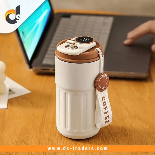 Stainless Steel Vacuum Coffee Mug with Temperature Display