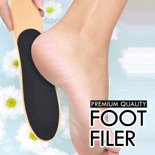 Dual Sided Wooden Foot Filer