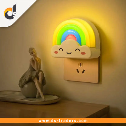 Cute Rainbow Socket Night Lamp