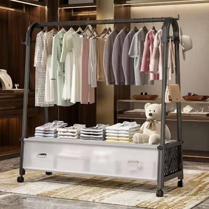 Portable Wardrobe Drying Clothe Rack