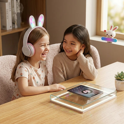 Rechargeable Wireless Headset with LED Light
