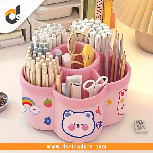 360 Degree Rotating Pen Holder Storage Box