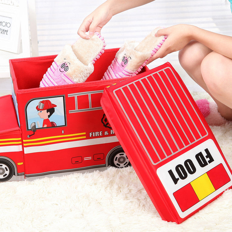 Foldable Kids Vehicle Bus Toy Storage Box