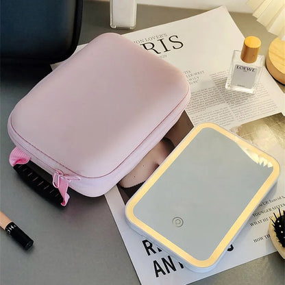 Waterproof Makeup Storage Bag with Detachable LED