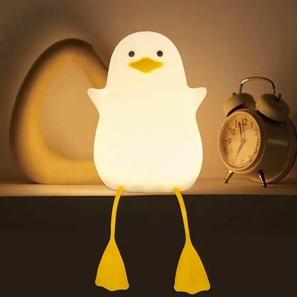 Creative Desktop Duck Silicone Night Light