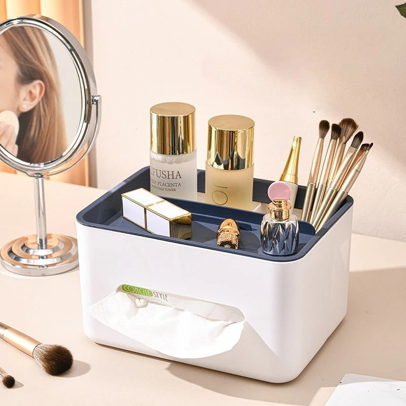 Multifunctional Desktop Tissue Organizer Box