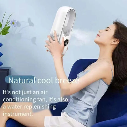 Desktop Bladeless Mist Fan with Digital Display