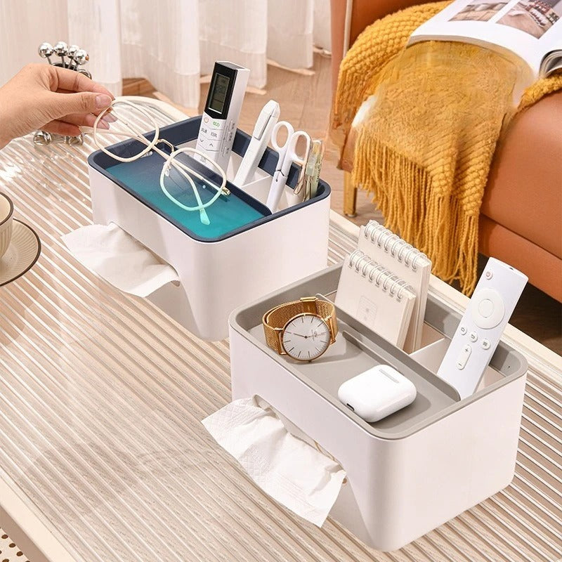 Multifunctional Desktop Tissue Organizer Box