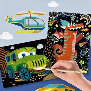 Kids Scratch Drawing Cards (8PCs Random)
