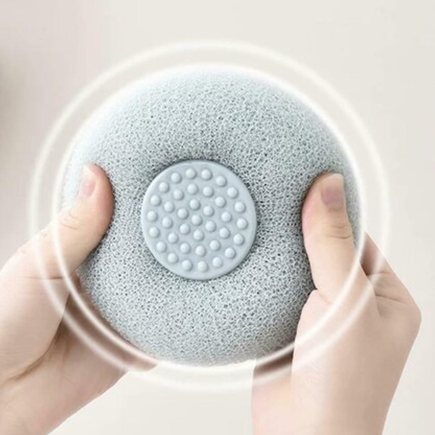 Soft Mesh Bath Brush with Suction Cup