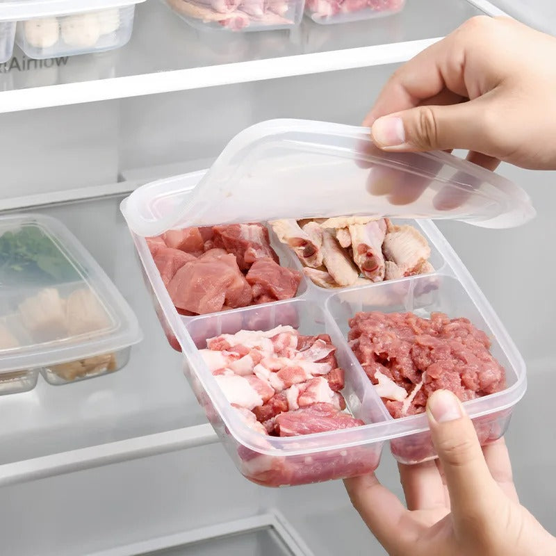 4 Grid Portable Food Storage Box