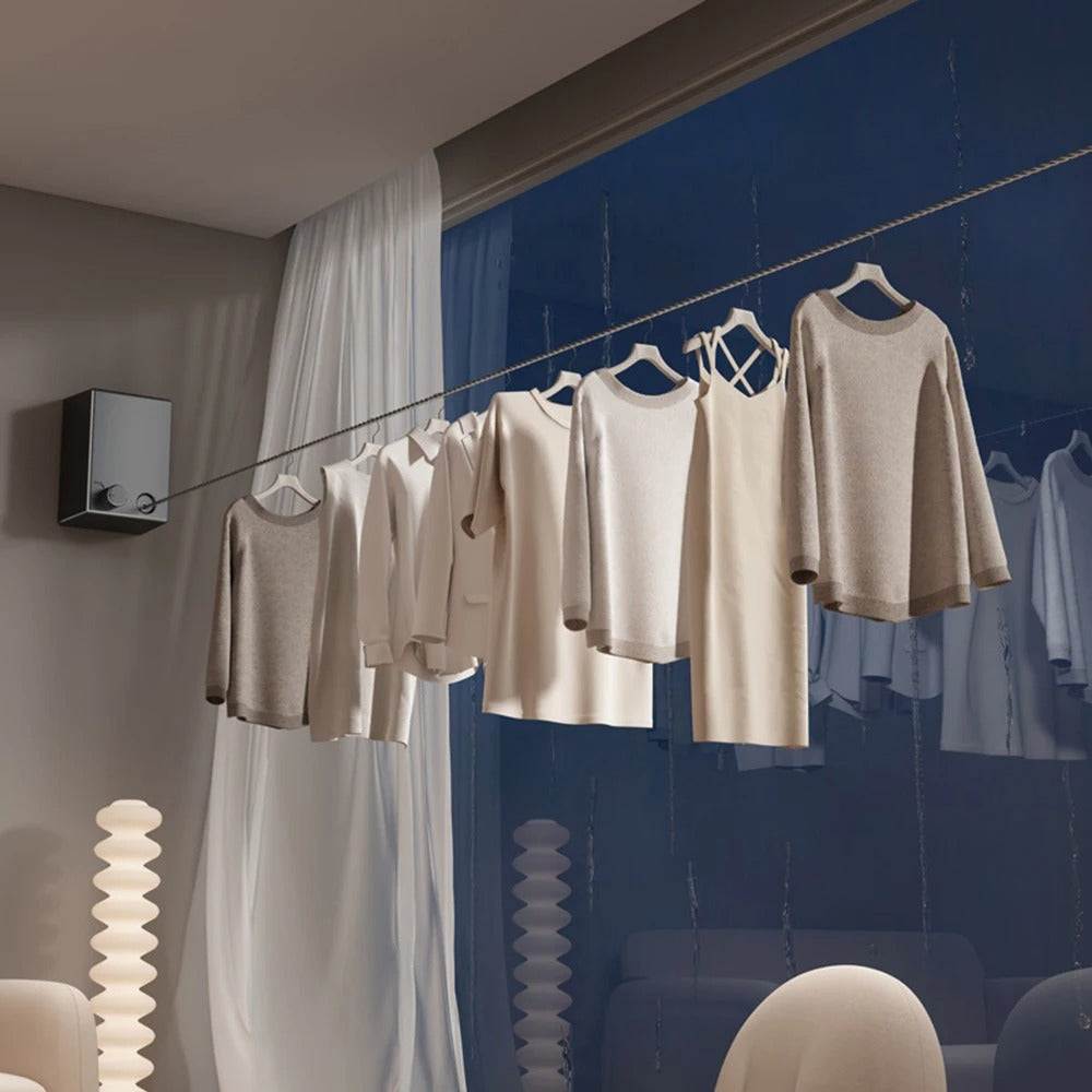 Stainless Steel Concealed Retractable Clothesline