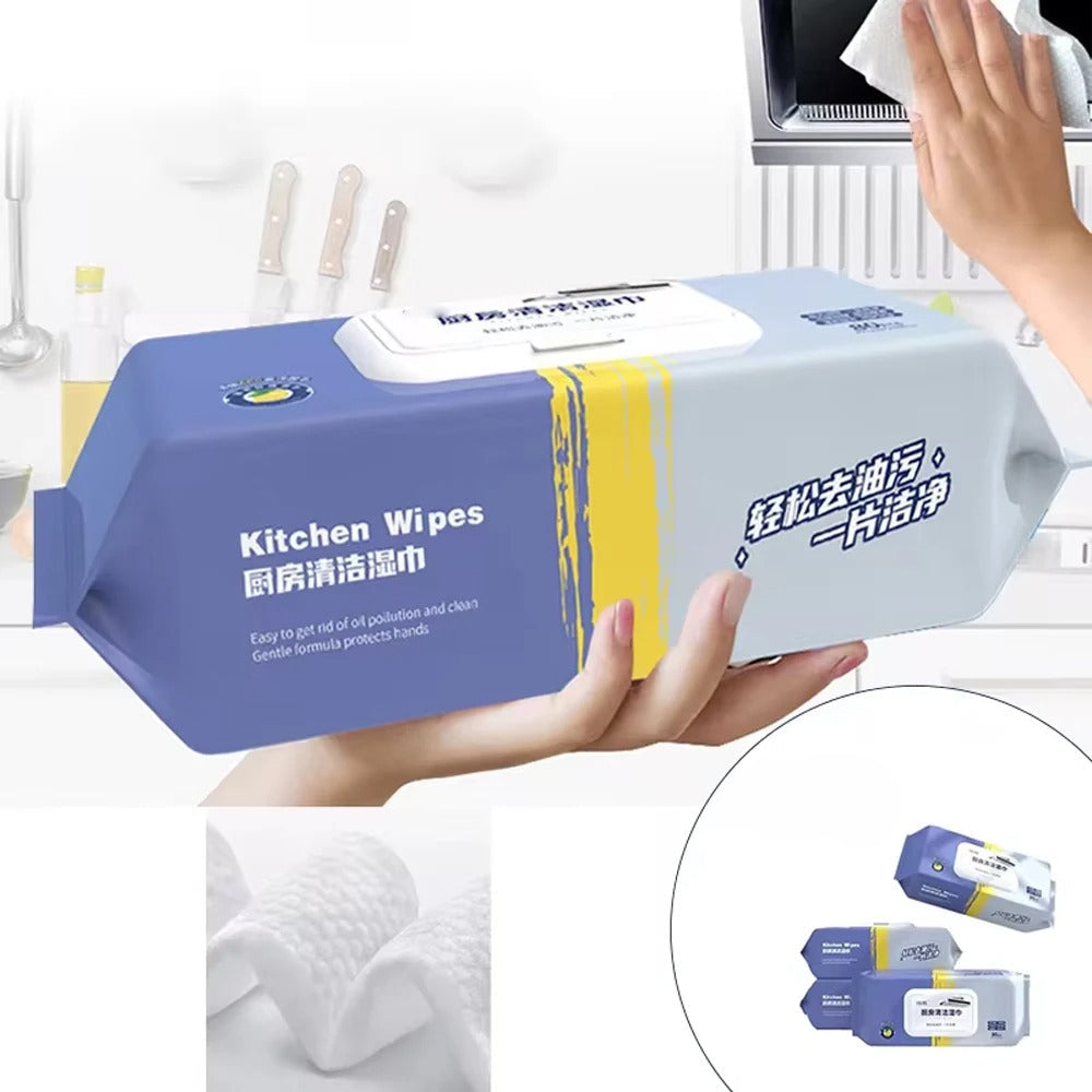 80PCs Kitchen Disposable Cleaning Wipes