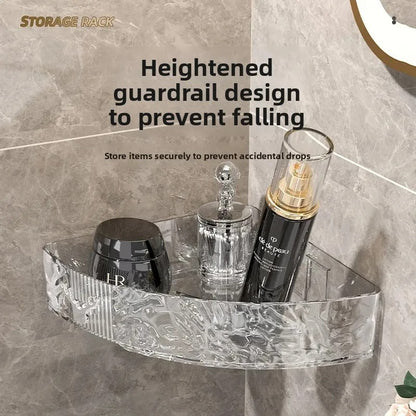 Acrylic Self Adhesive Bathroom Corner Shelf