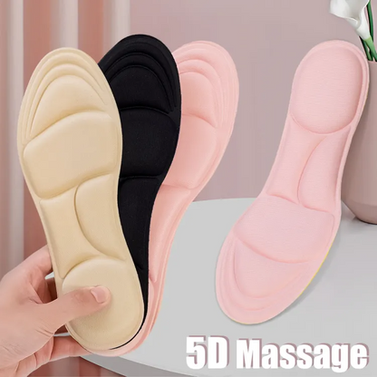 1 Pair Comfortable 5D Massager Shoe Foam Insoles