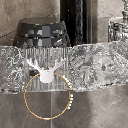 Acrylic Self Adhesive Bathroom Corner Shelf