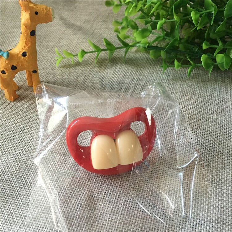 Baby Silicone Funny Toothy Design Pacifier