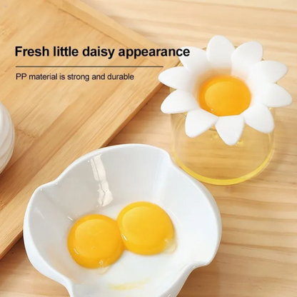 2 Pcs Cute Flower Shape Egg Separator