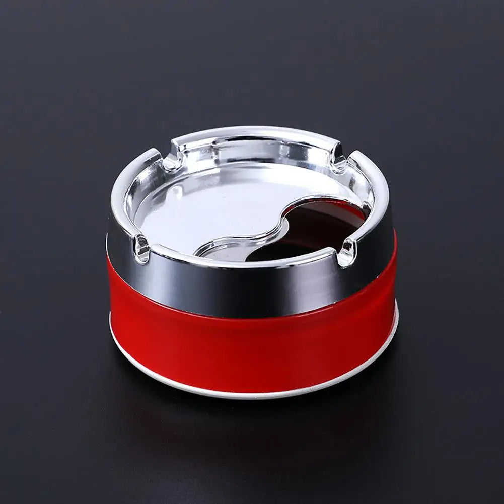 Unbreakable Ashtray with Stainless Steel Lid