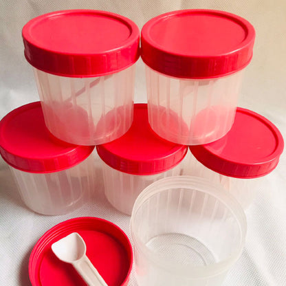 6 Pcs Multipurpose Food Storage Jars