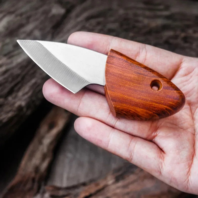 Wooden Handle Mini Pocket Knife Pack of 3