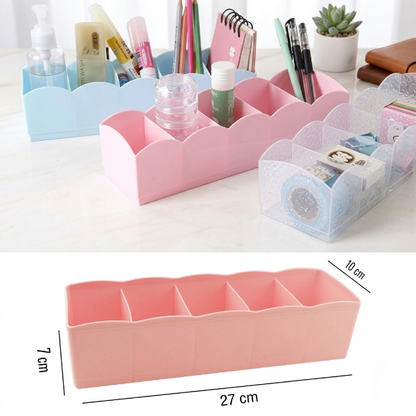 5 Grid Plastic Storage Organizer