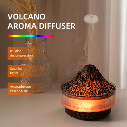 Creative Volcano-Shaped Fire Humidifier