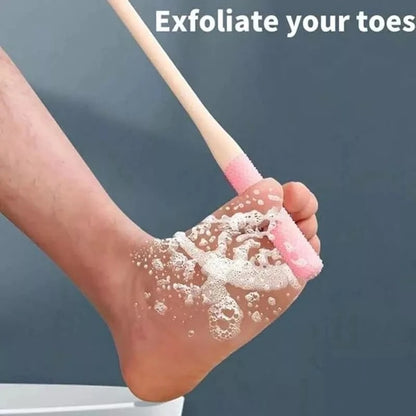 Silicone Long Handle Toe Gaps Cleaning Brush