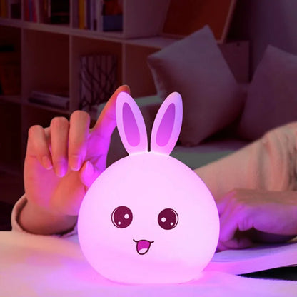 Silicone Rabbit LED Night Light