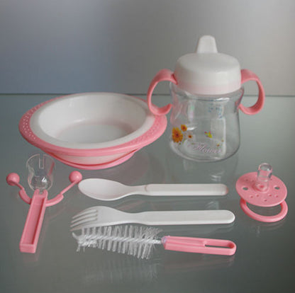 7 in 1 Baby Feeding Set Suction Bowl with Cup