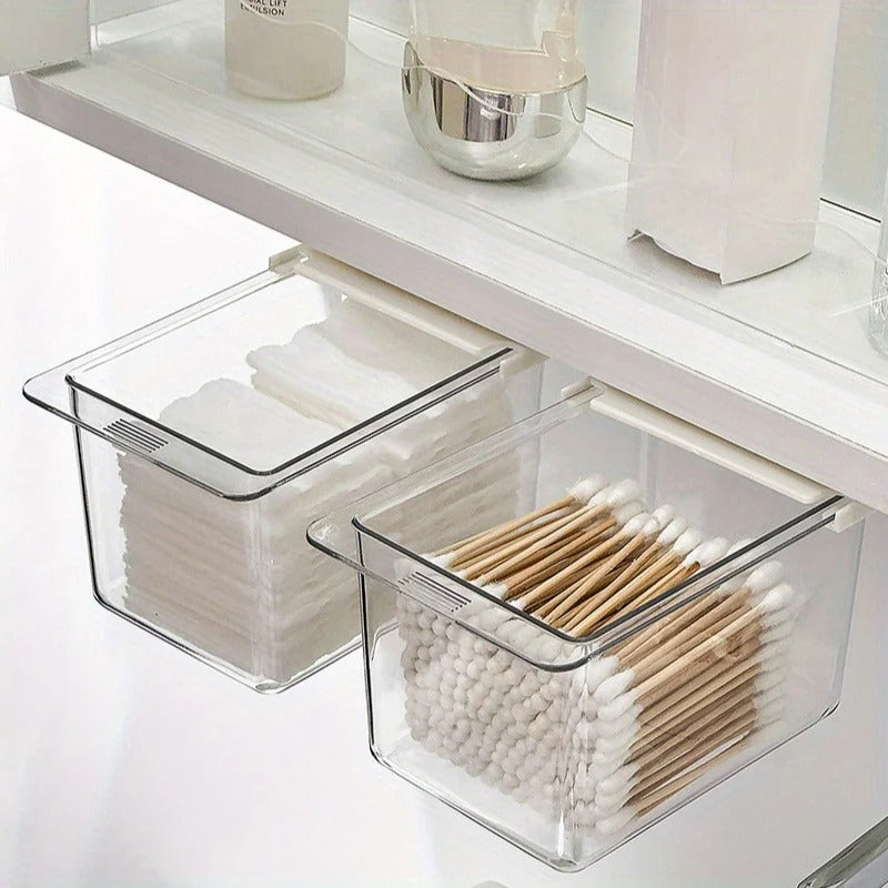 Self Adhesive Pull-Out Drawer Style Storage Box