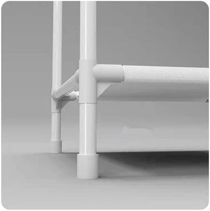 Corner Coat Rack With Mlti Storage Shelf Cabinet