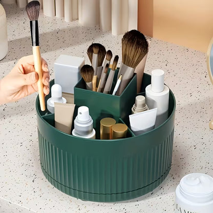 360° Rotating Desktop Makeup Brush Organizer